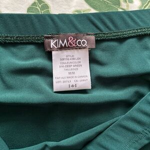 Kim & Co Deep Green Skirt made in Canada